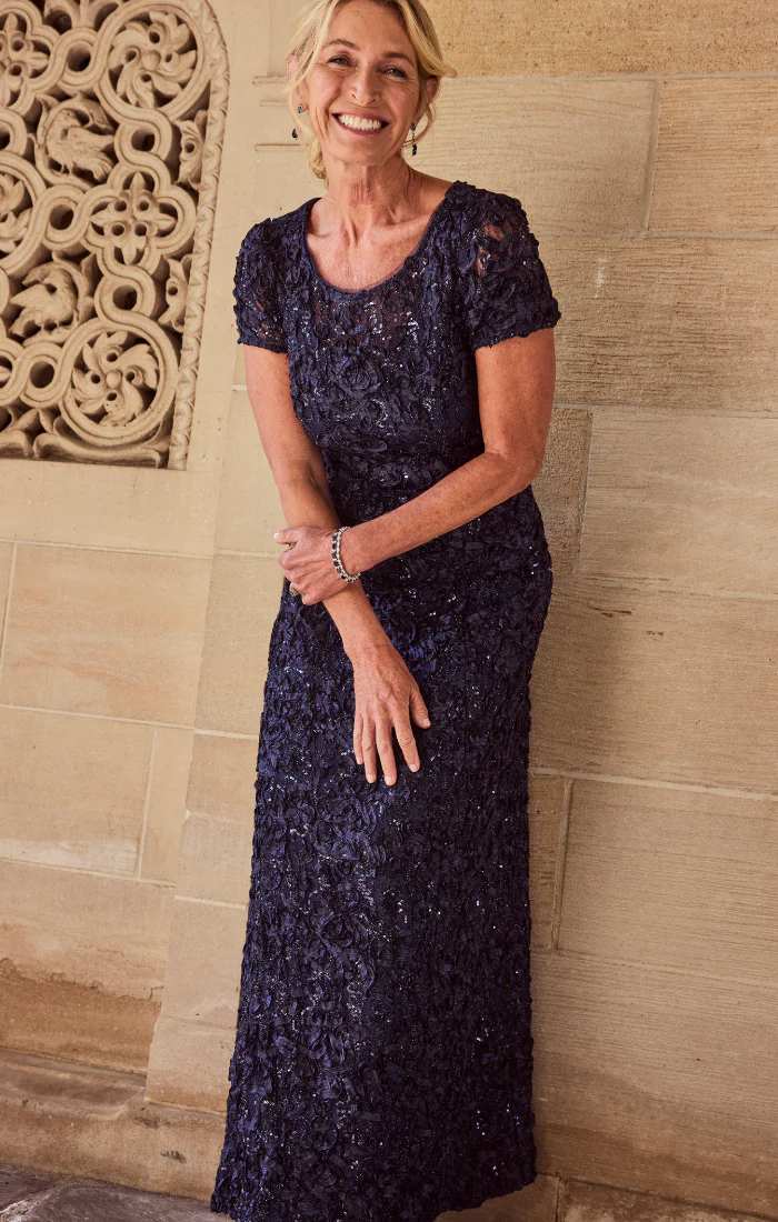 Tiffany Soutache Sequin Lace Dress - Image 4
