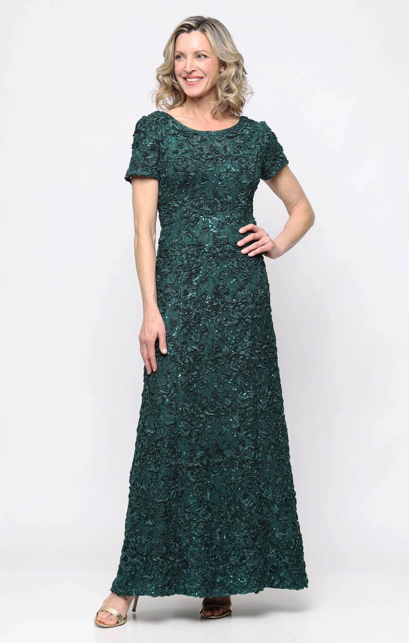 Tiffany Soutache Sequin Lace Dress - Image 7