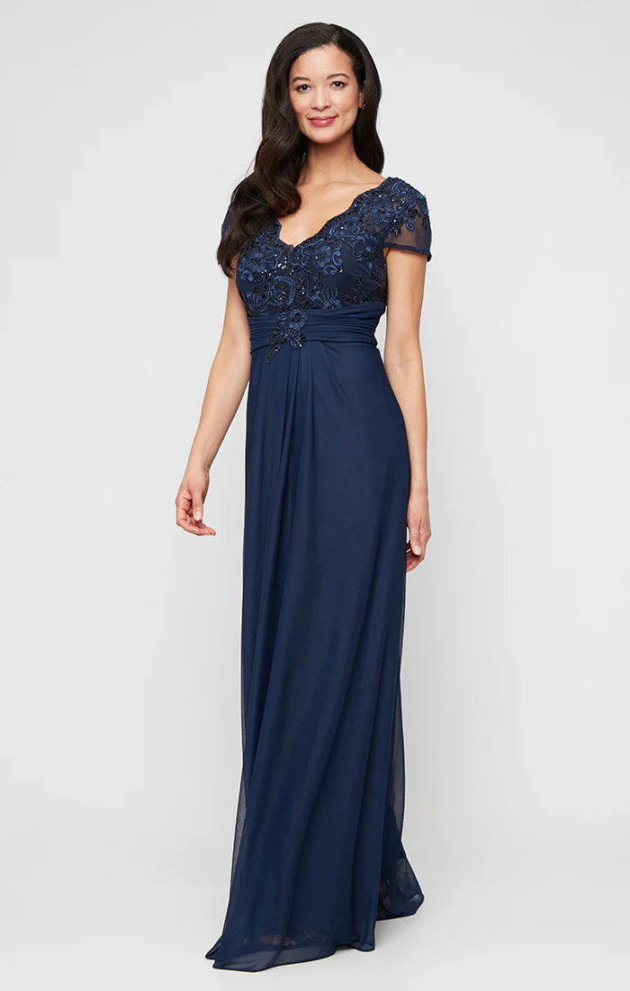 Paula Surplice Neckline A-Line Dress - Image 3