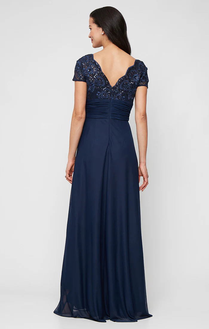 Paula Surplice Neckline A-Line Dress - Image 5
