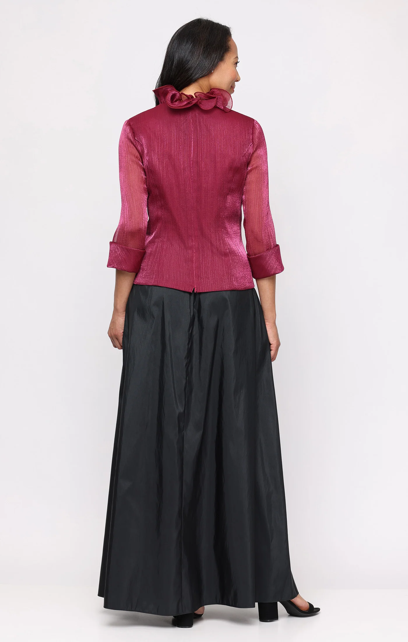 Long Washer Taffeta Ballgown Skirt - Image 3