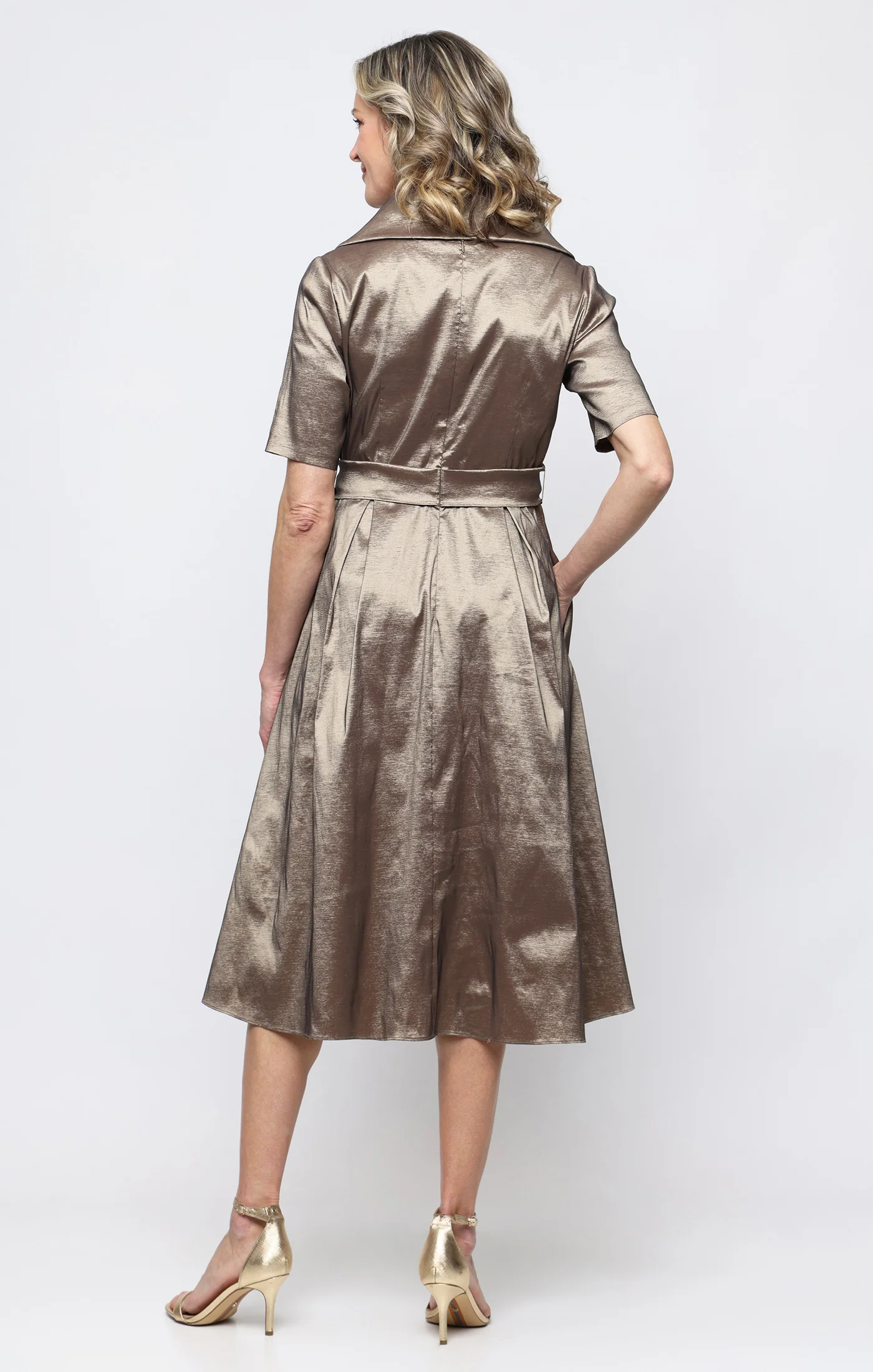 Stretch Taffeta Party Dress - Image 6
