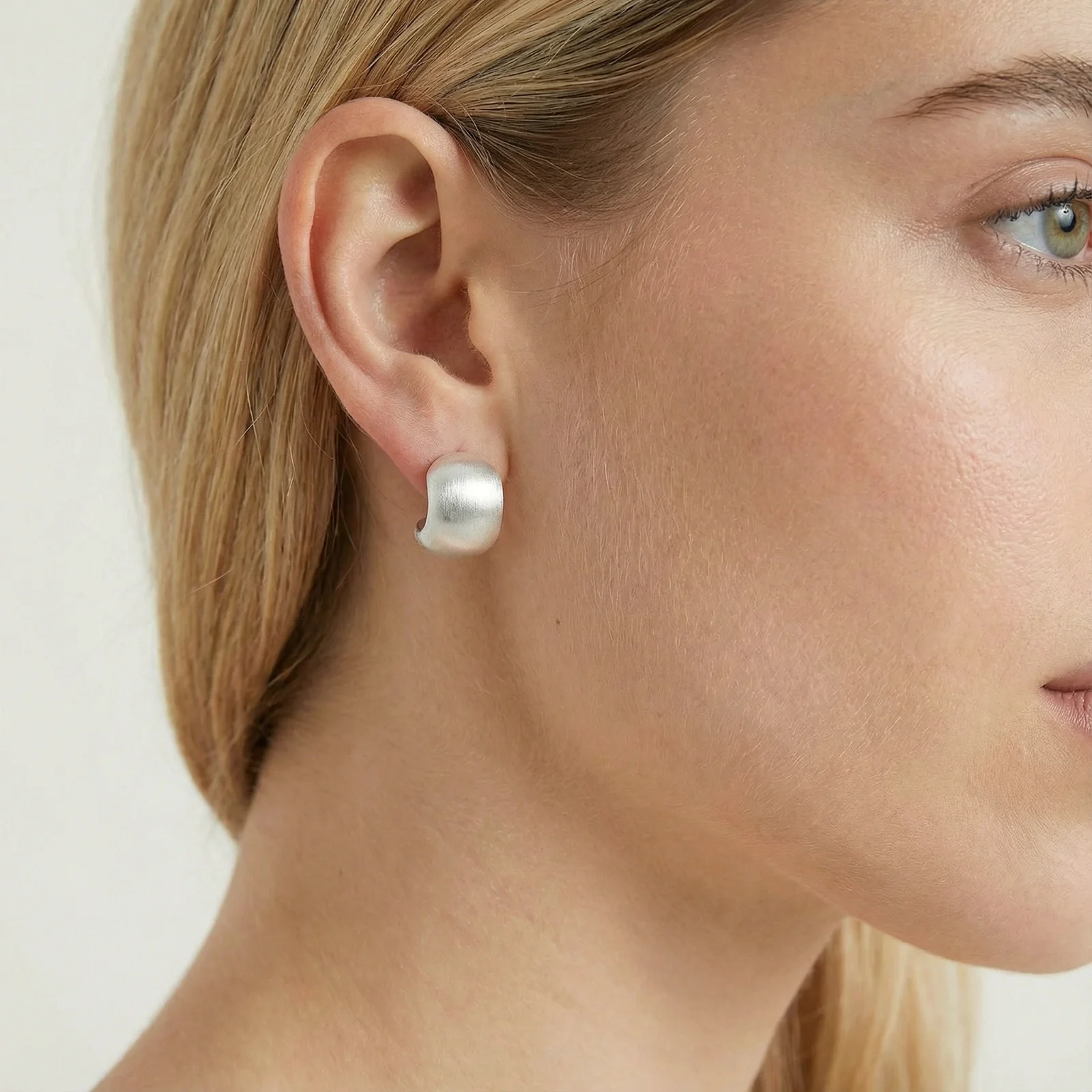 Brushed Silver Studs - Image 2
