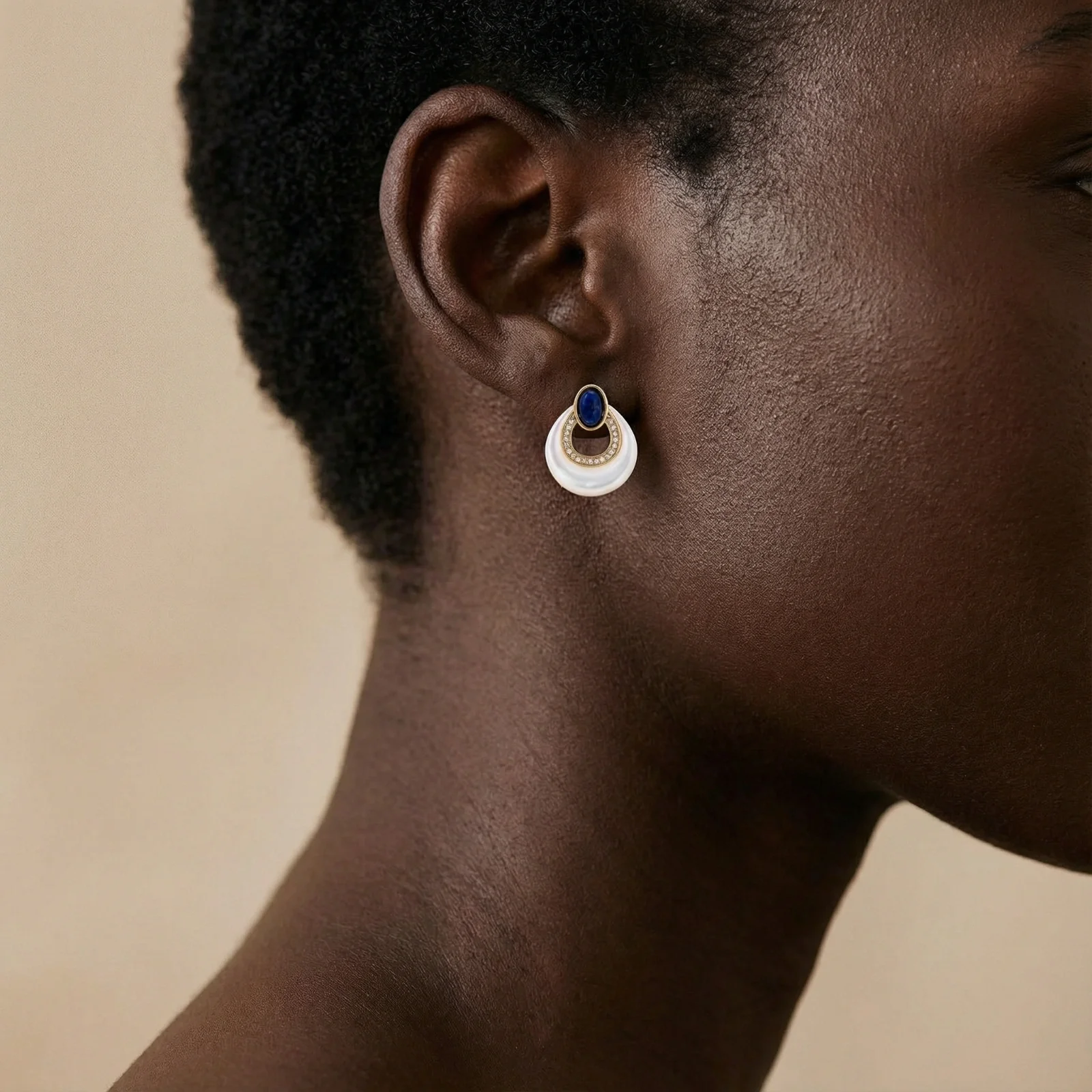 Celestial Teardrop Earrings - Image 2