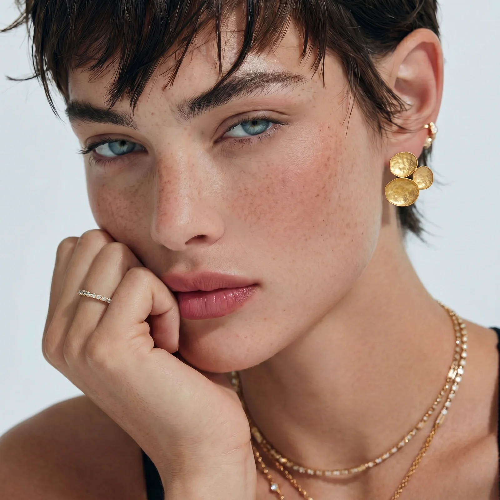 Petal Cluster Earrings - Image 5