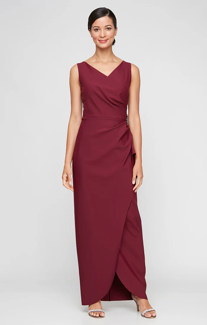 Petite Ava Sleeveless Contour Gown - Image 3