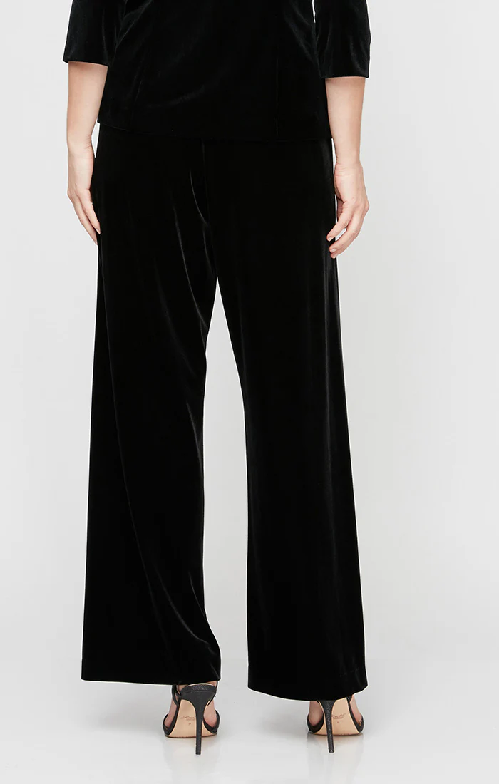 Petite Flat Front Velvet Pant - Image 2