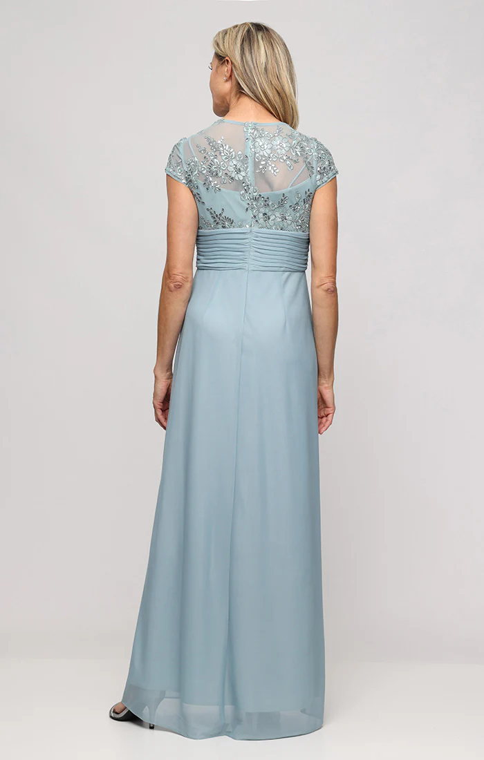 Petite - Paula Surplice Neckline A-Line Dress - Image 3