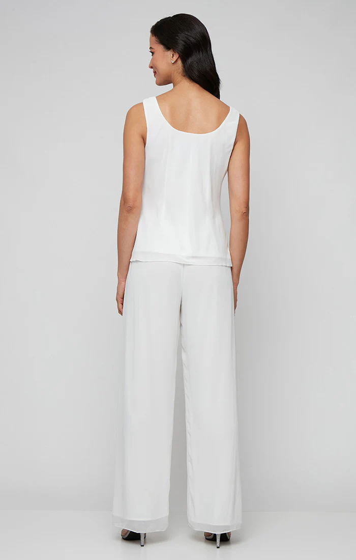 Petite Silky Chiffon Basic Pant - Image 4