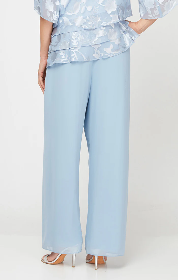 Plus Straight Leg Chiffon Pant - Image 4