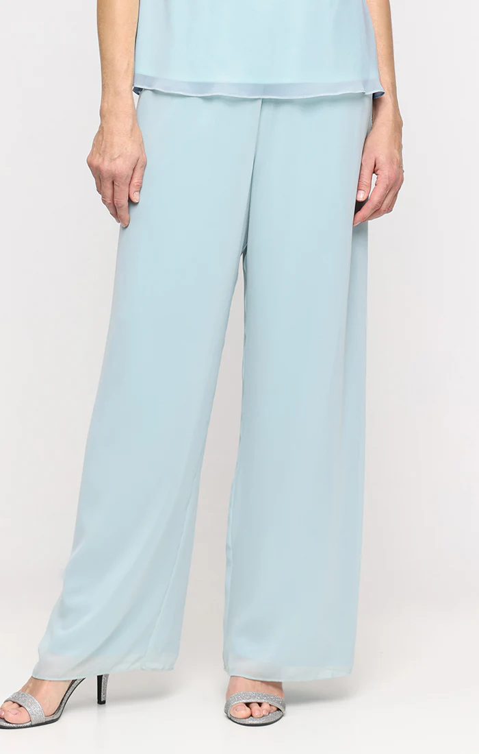 Petite Straight Leg Chiffon Pant - Image 5