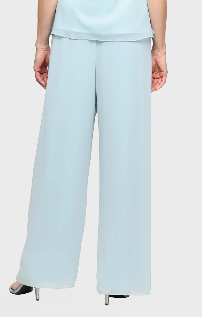 Petite Straight Leg Chiffon Pant - Image 6