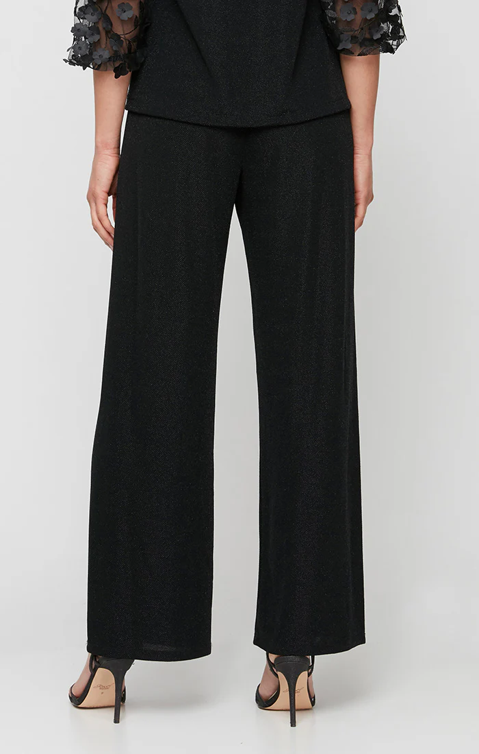 Petite Metallic Knit Straight-Leg Pant - Image 10