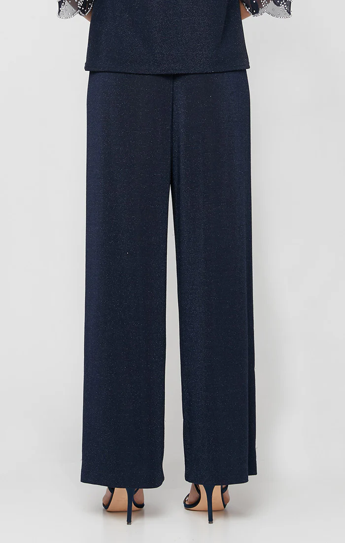 Petite Metallic Knit Straight-Leg Pant - Image 3