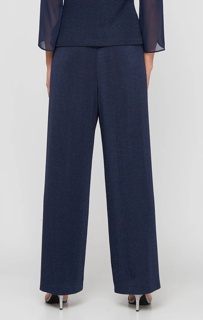 Petite Metallic Knit Straight-Leg Pant - Image 5