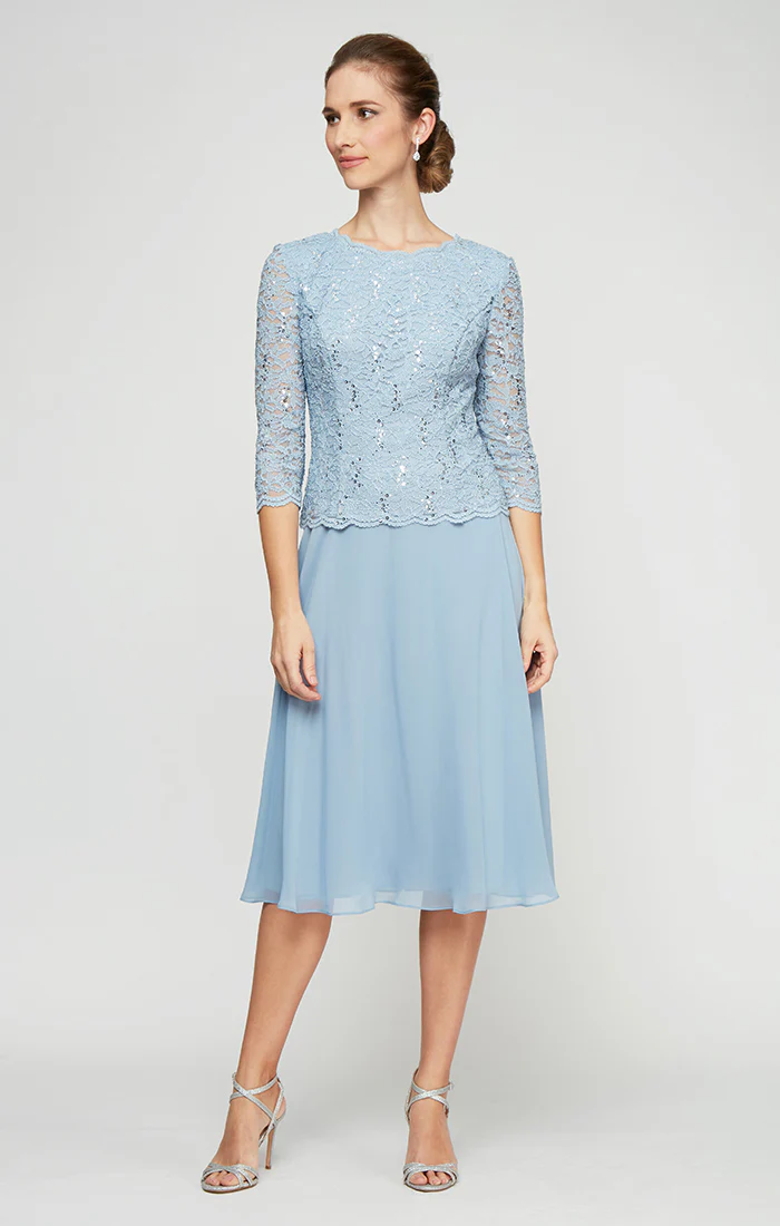 Petite Bella Sequin Lace Dress