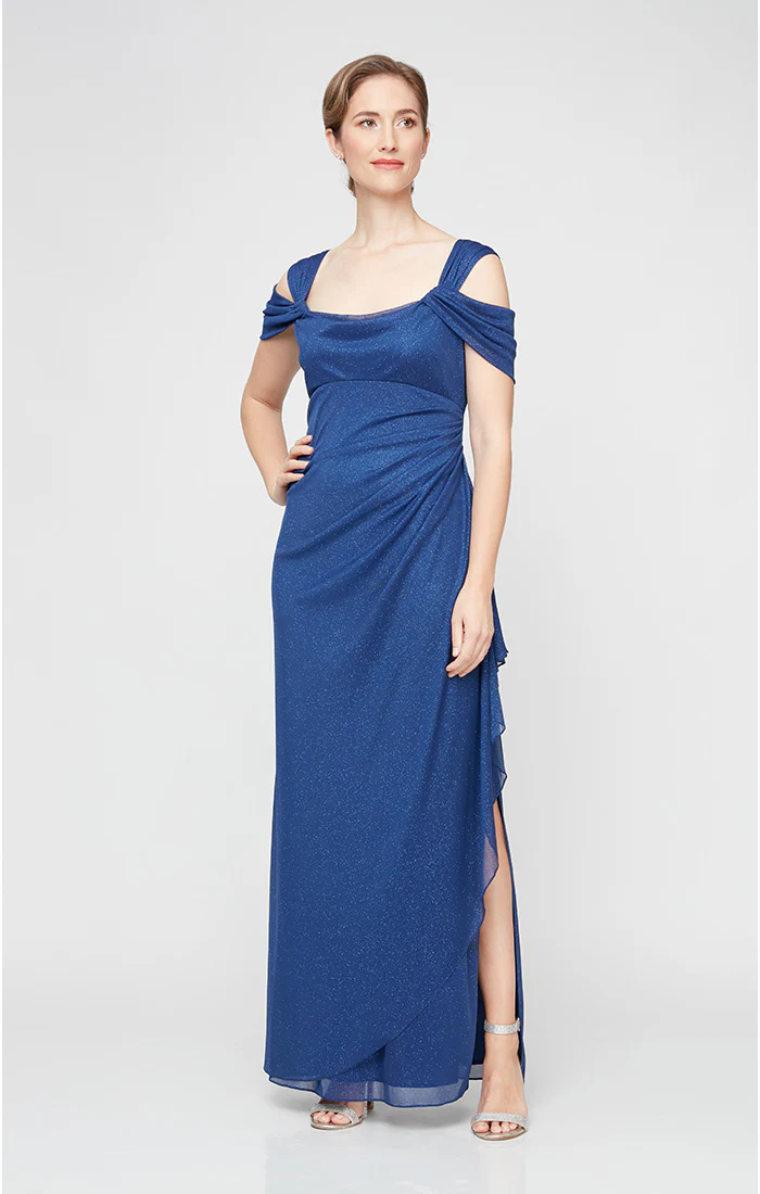 Plus - Hannah Glitter Mesh Gown - Image 4
