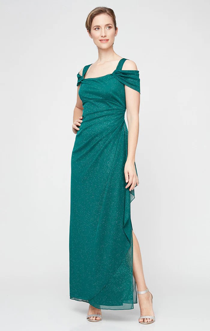 Plus - Hannah Glitter Mesh Gown - Image 4
