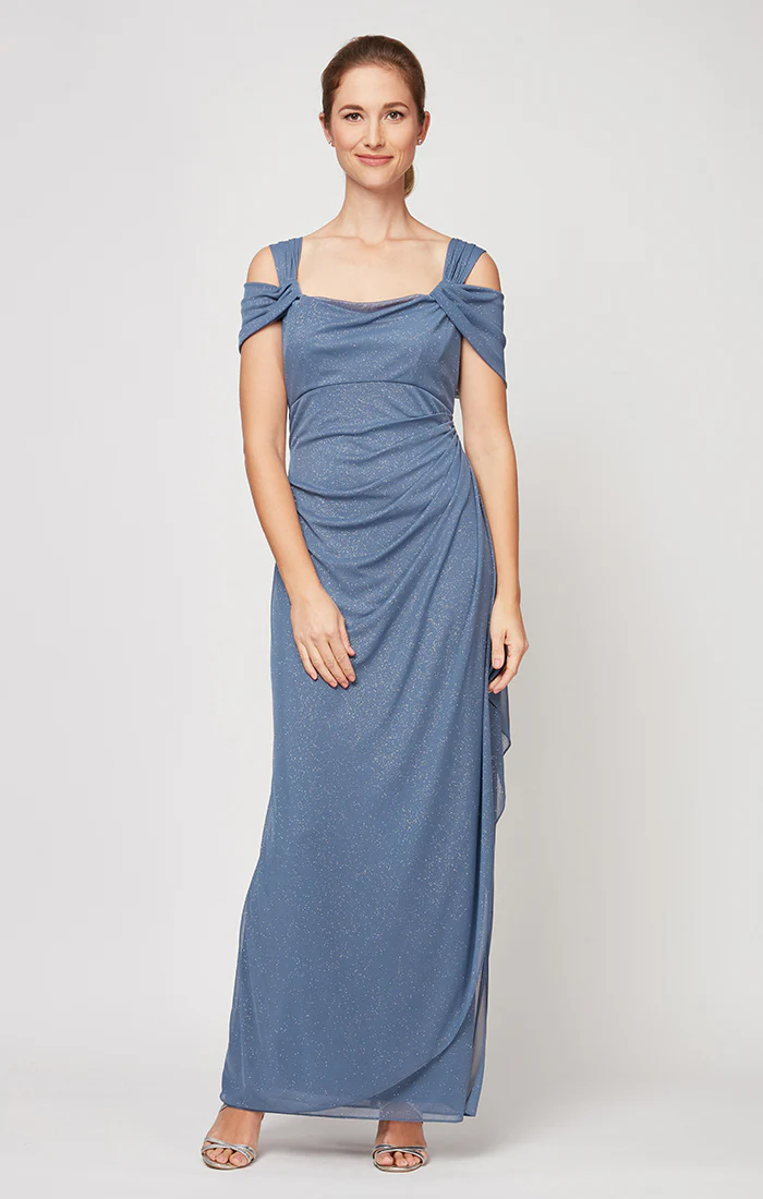 Plus Hannah Glitter Mesh Gown - Image 9