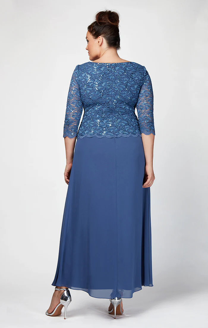 Plus Harriet Sequin Lace & Chiffon Dress - Image 2
