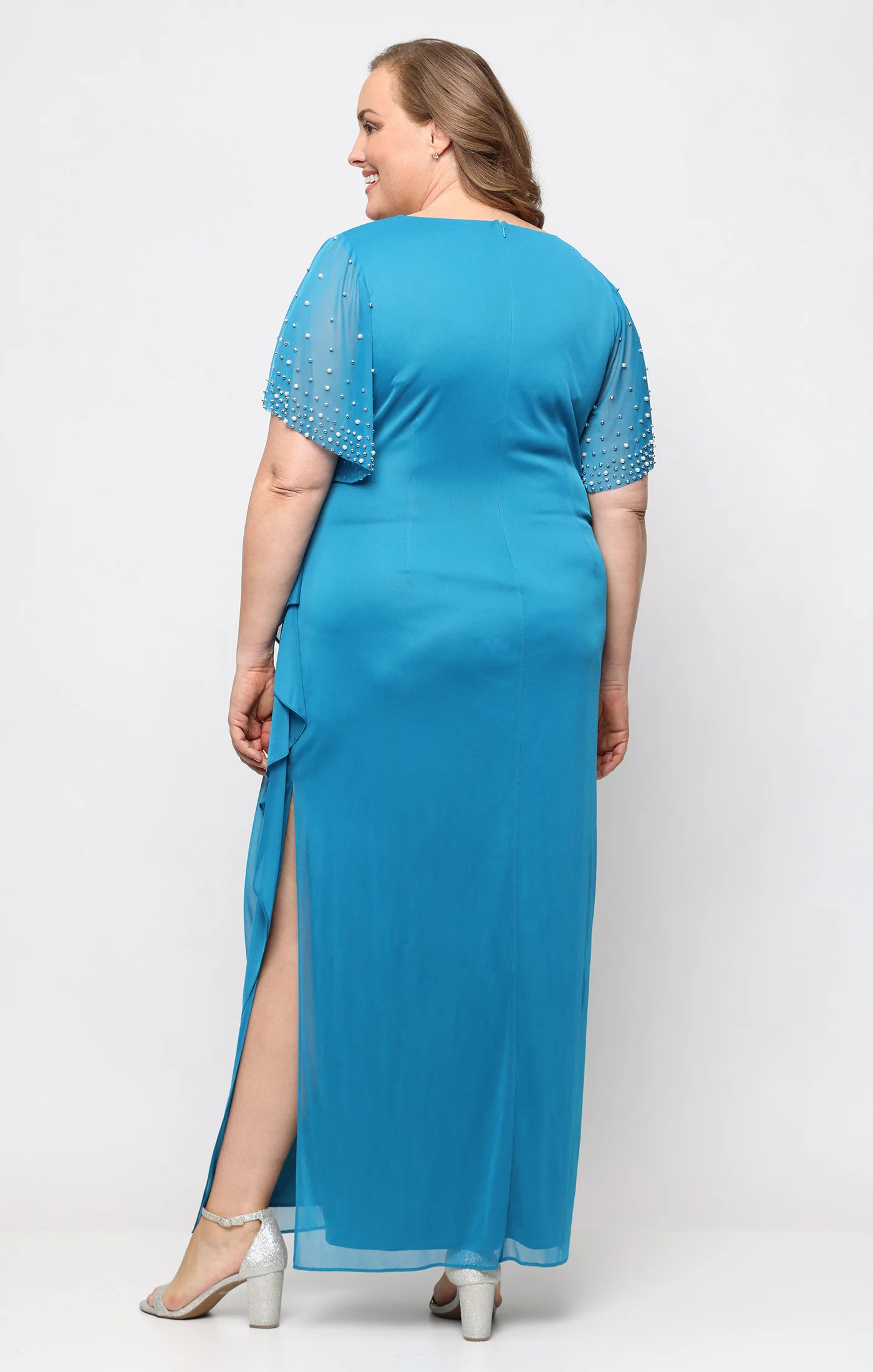 Plus Layla Long Empire Waist Dress - Image 6