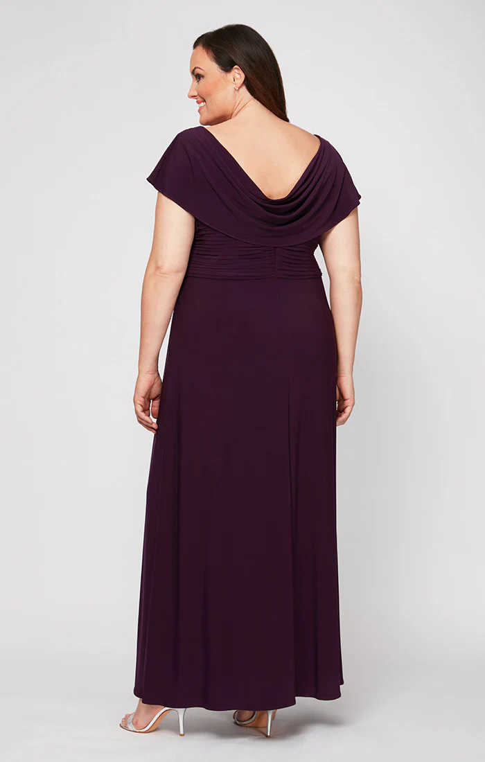 Plus Celeste A-Line Matte Jersey Dress - Image 4