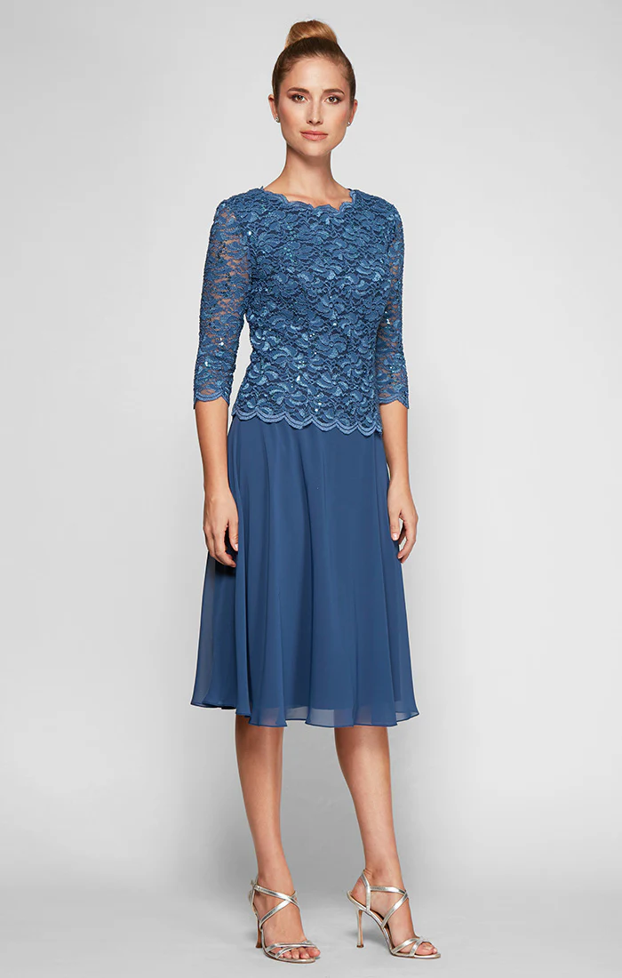 Plus Bella Sequin Lace Dress - Image 7