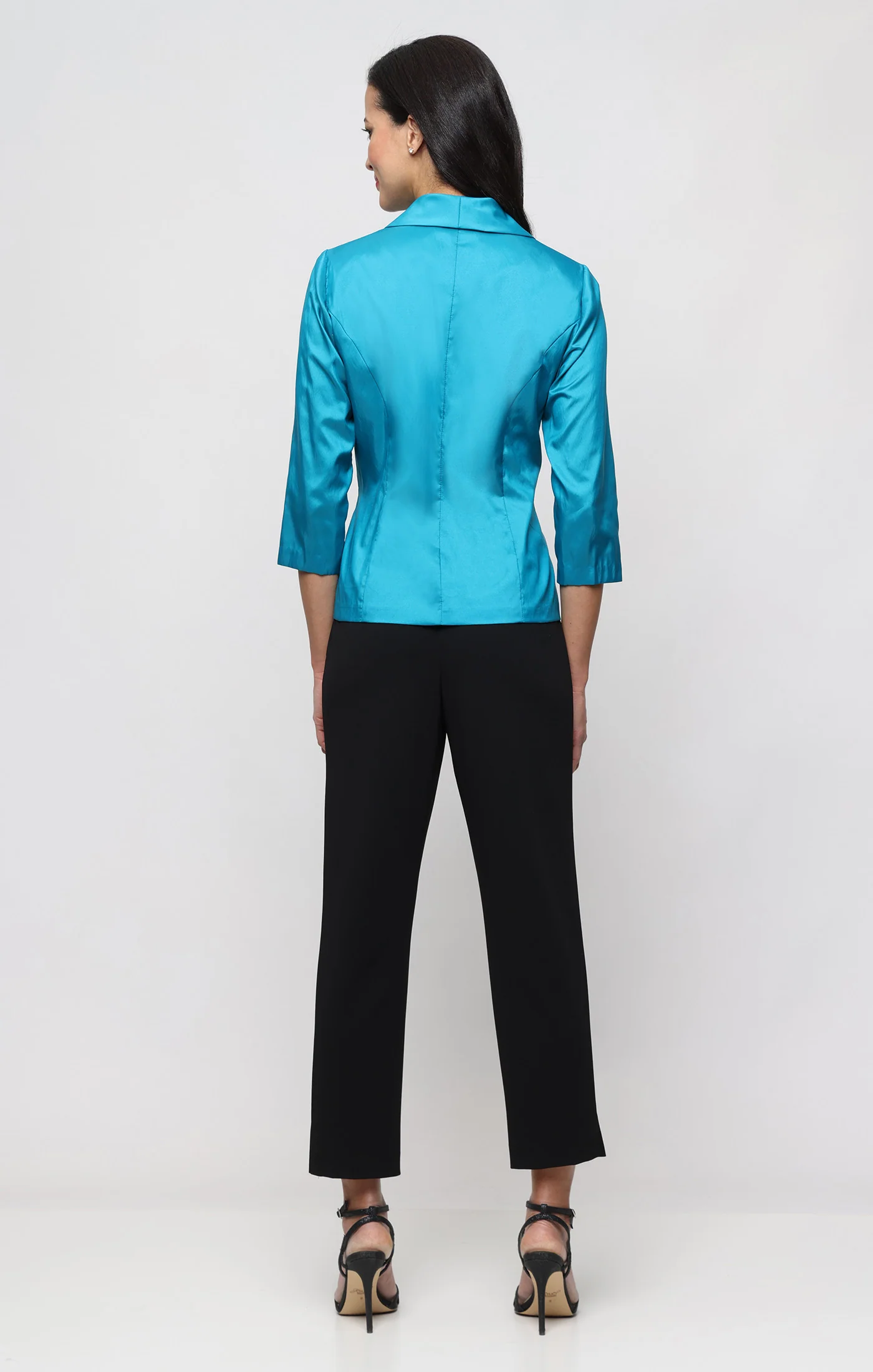 3/4 Sleeve Taffeta Blouse - Image 4