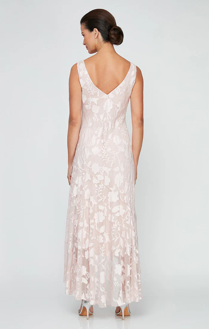 Regular - Chiffon Jacket Dress with High/Low Tulip Hem Skirt & Open Cascade Jacket - Image 4