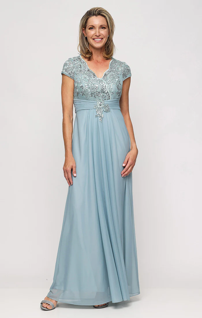Regular - Paula Surplice Neckline A-Line Dress