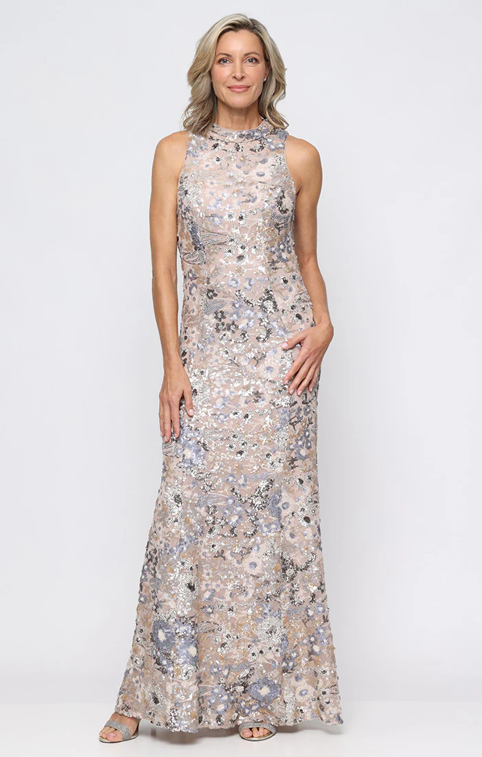 Regular - Phoebe Floral Sequin Gown