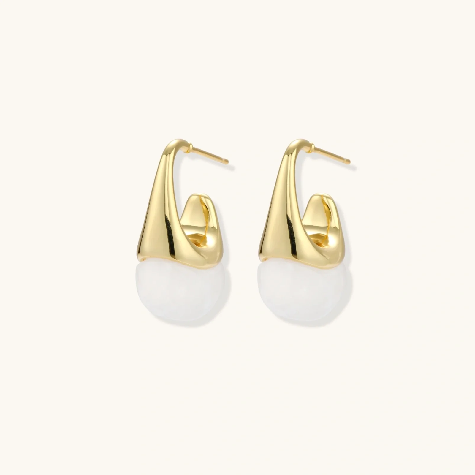 Sculptural Cone Hoops - Image 3