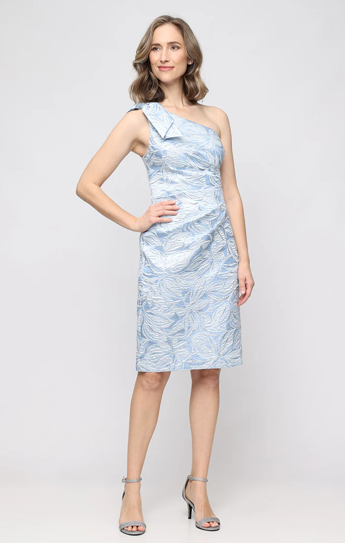 Regular - Jacquard One-Shoulder Cocktail Dress