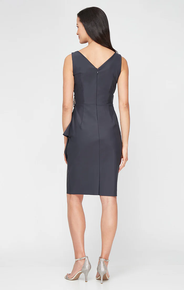 Petite Danielle Beaded Contour Dress - Image 5