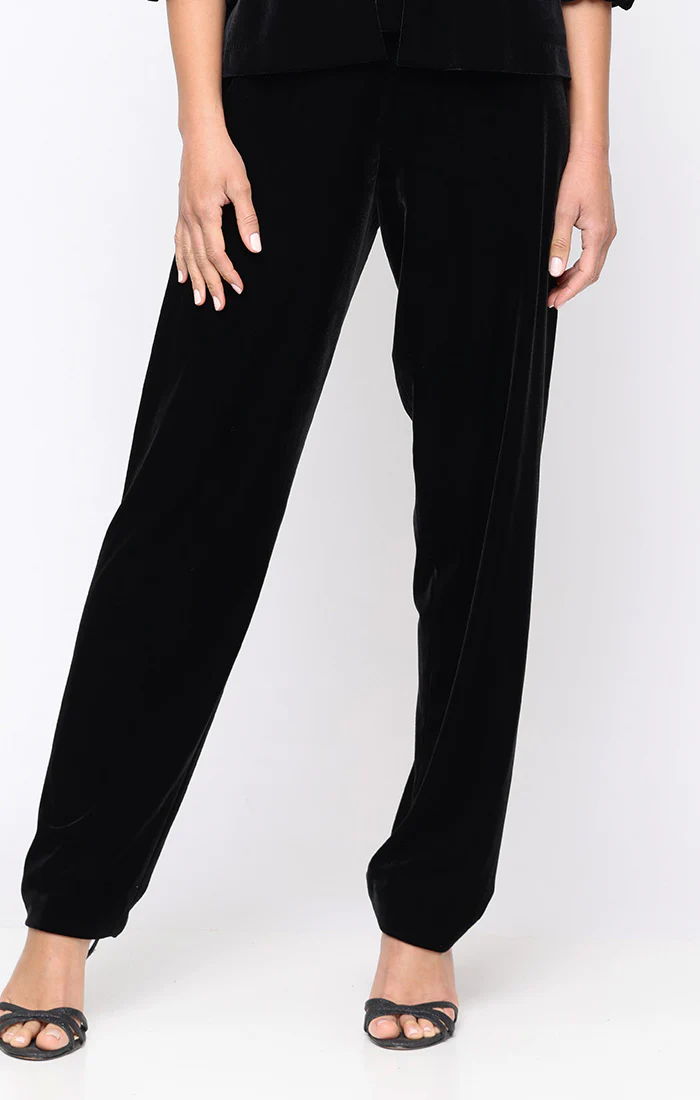 Slim Leg Pant With Elastic Waist - Image 3