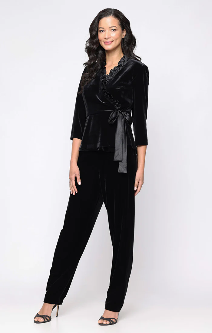 Slim Leg Pant With Elastic Waist - Image 4