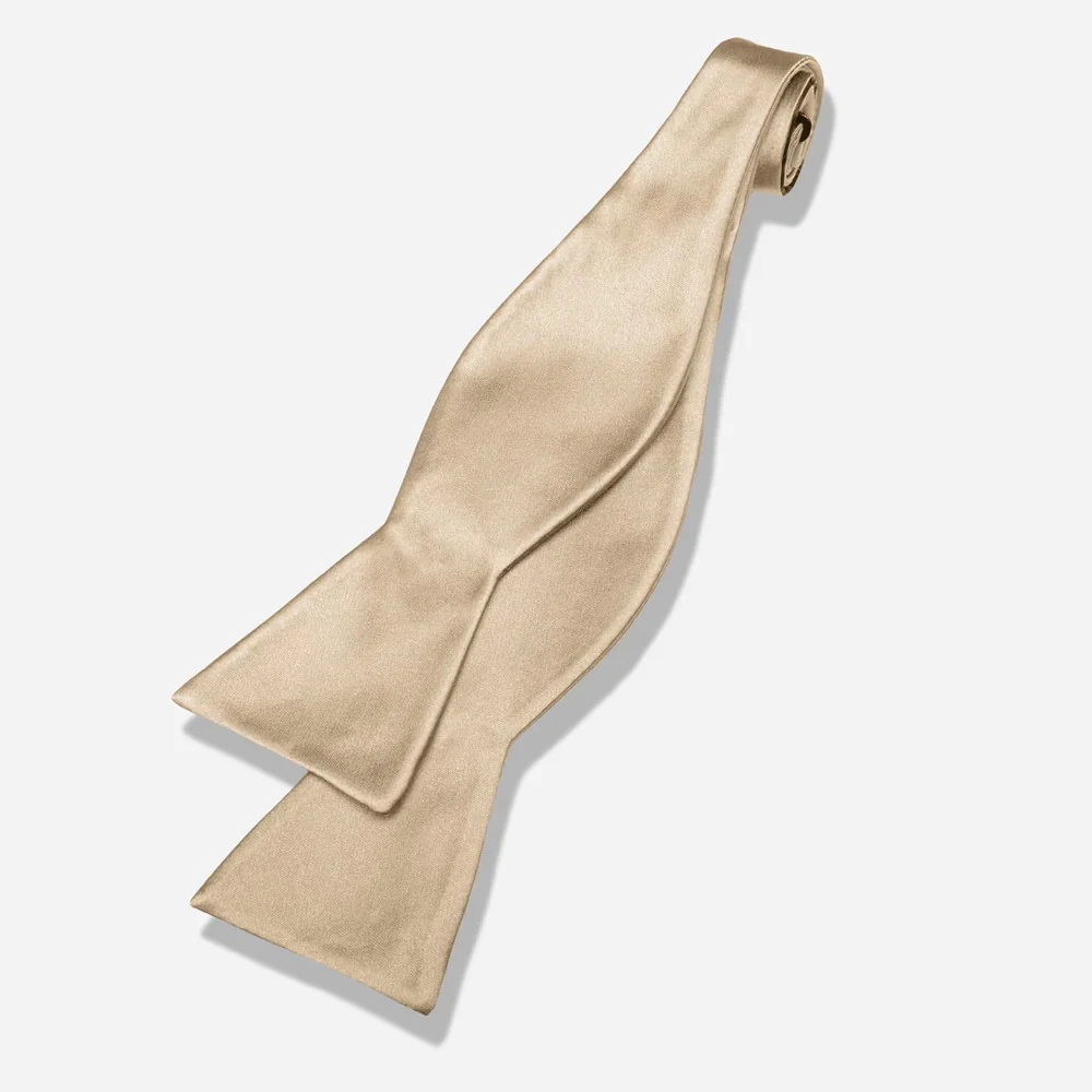 Solid Satin Bow Tie - Image 11