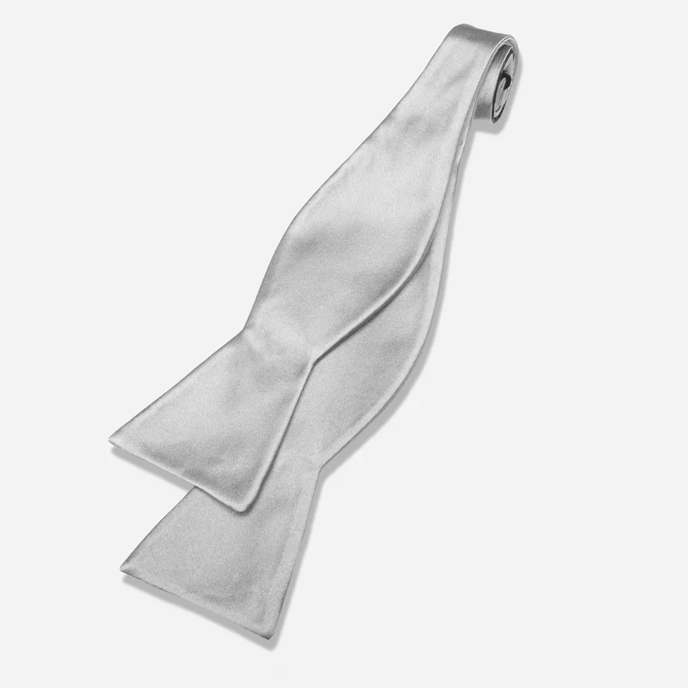 Solid Satin Bow Tie - Image 17