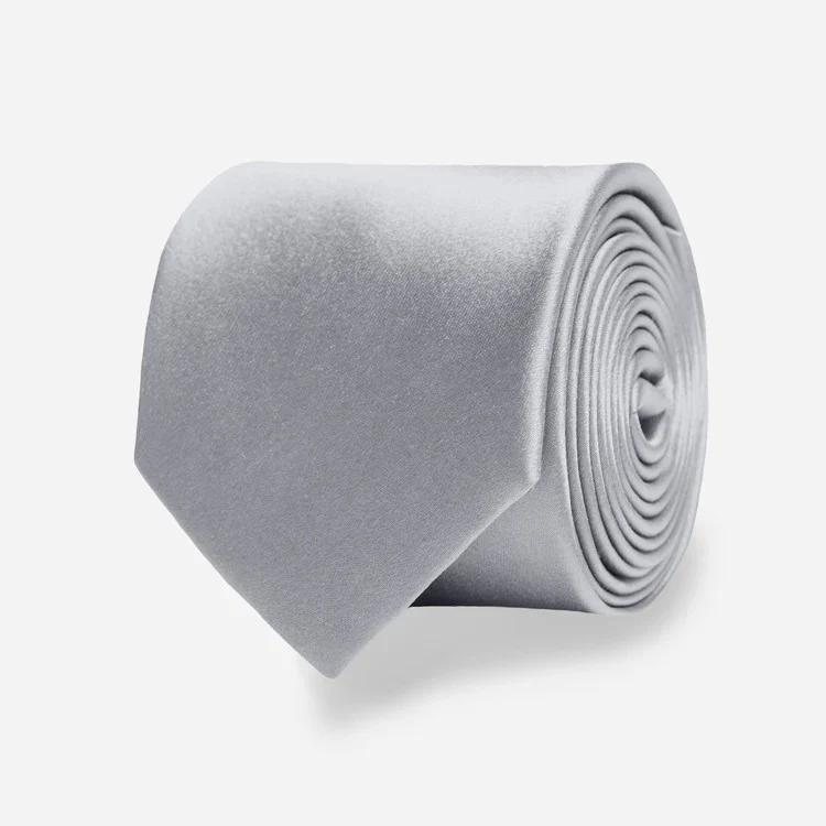 Solid Satin Tie - Image 16