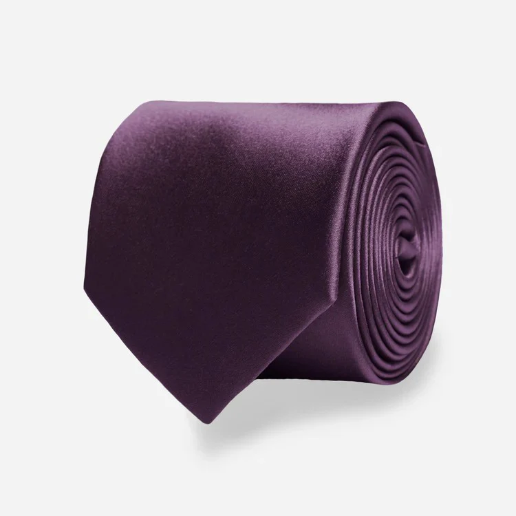Solid Satin Tie - Image 8