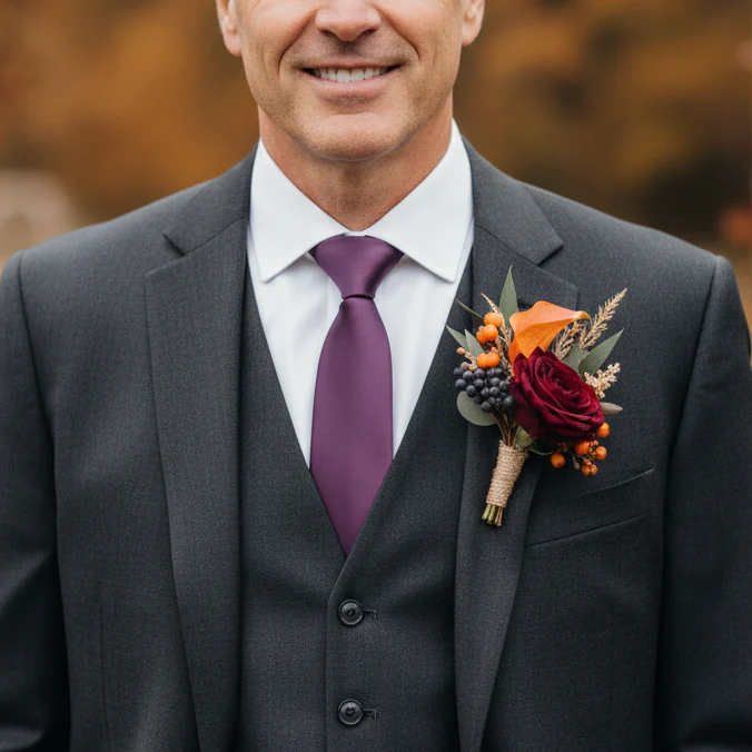 Solid Satin Tie - Image 9