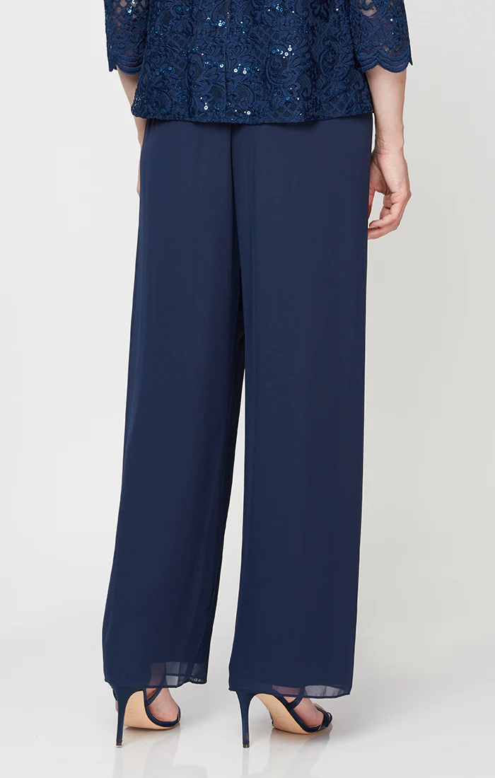 Straight Leg Chiffon Pant - Image 2