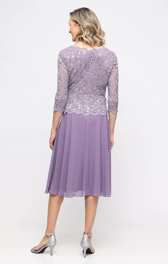 Bella Sequin Lace Dress - Image 4