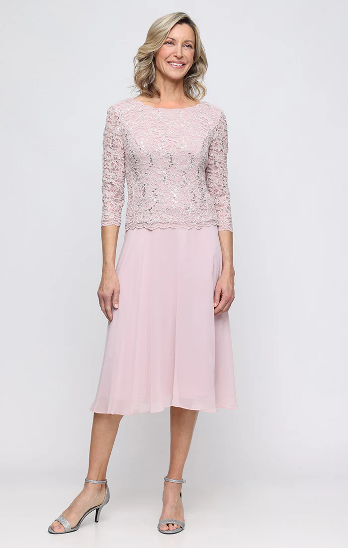 Bella Sequin Lace Dress - Image 5