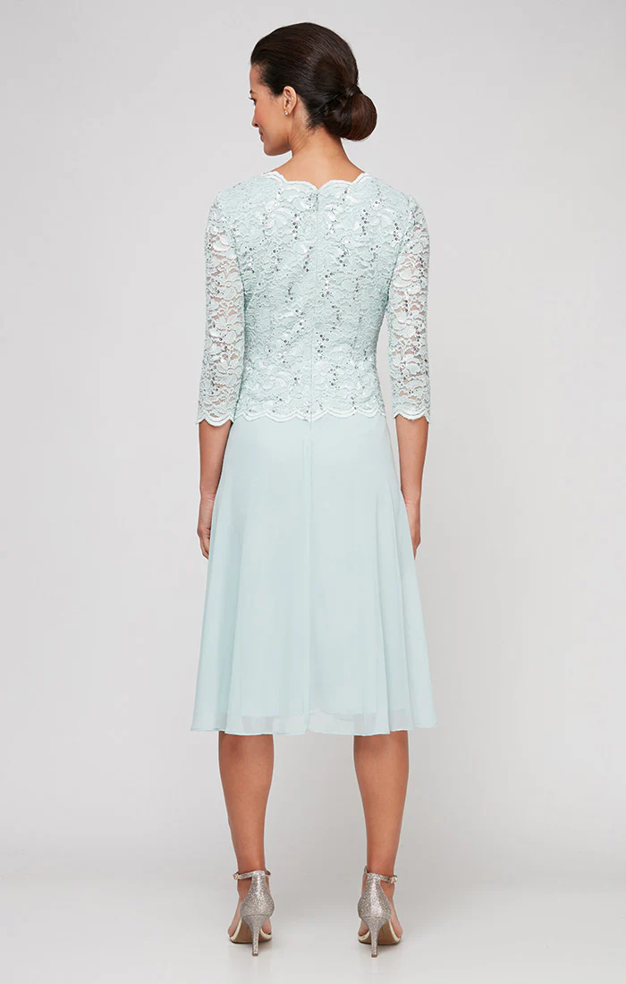 Bella Sequin Lace Dress - Image 2