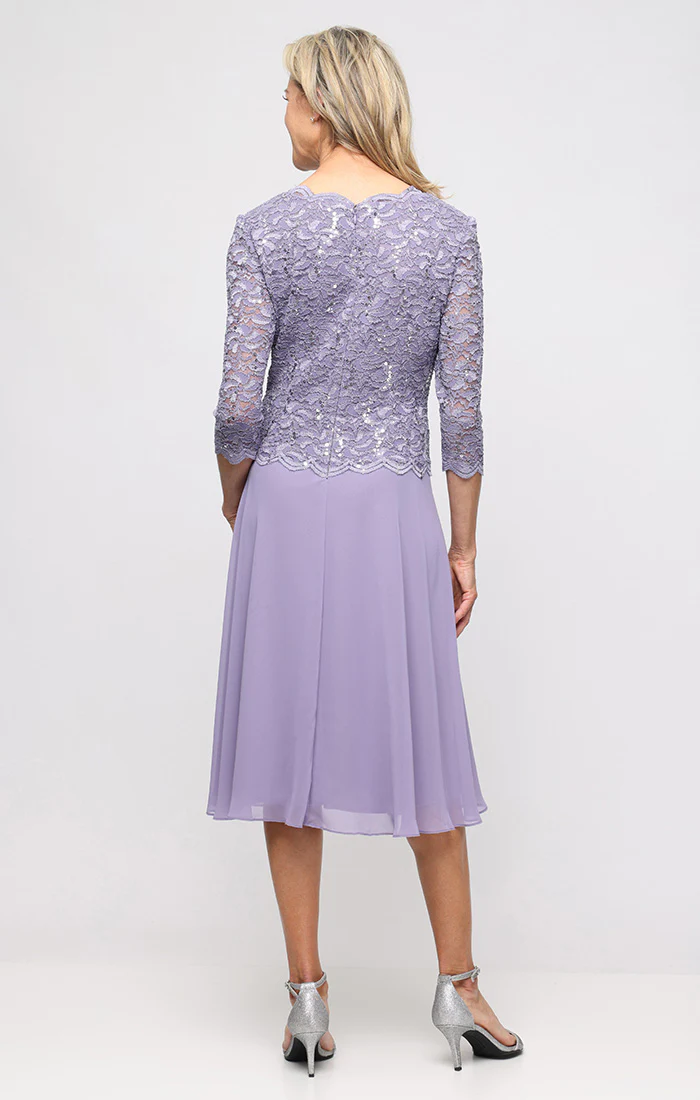 Bella Sequin Lace Dress - Image 6