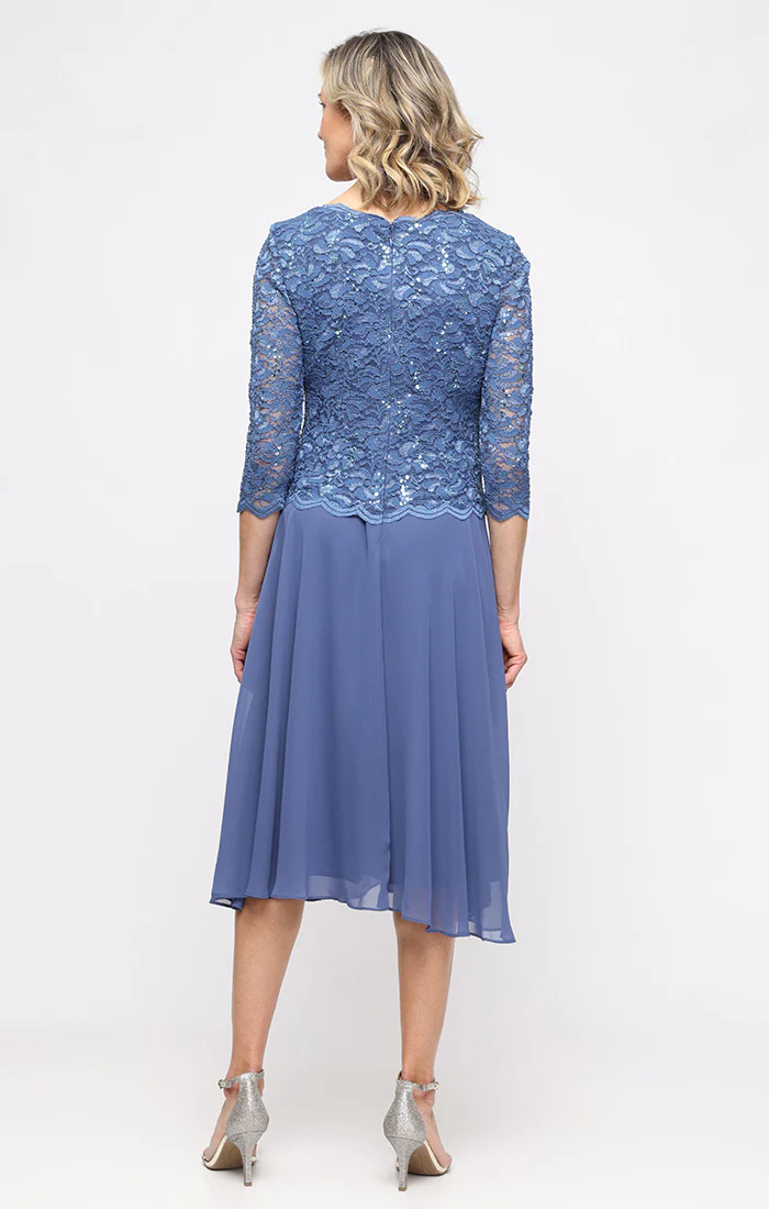 Petite Bella Sequin Lace Dress - Image 2