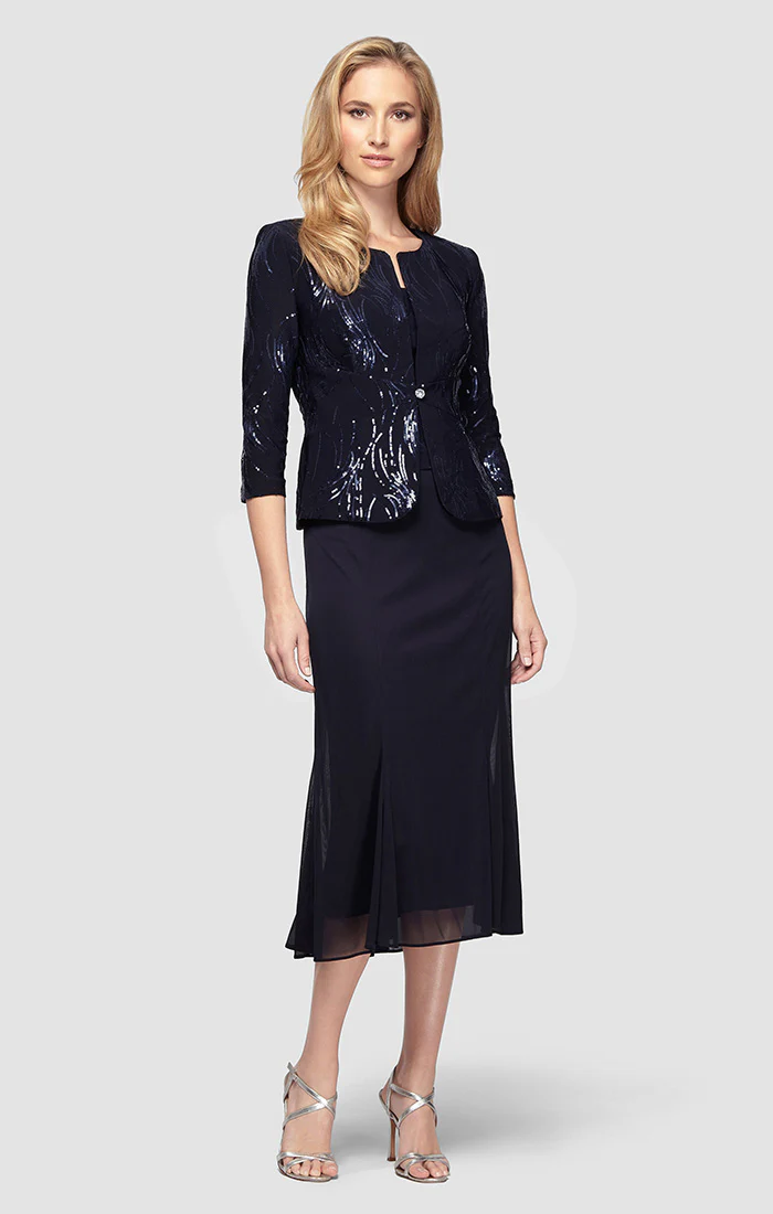 Annabelle Godet Detail Firework Sequin Dress - Image 3