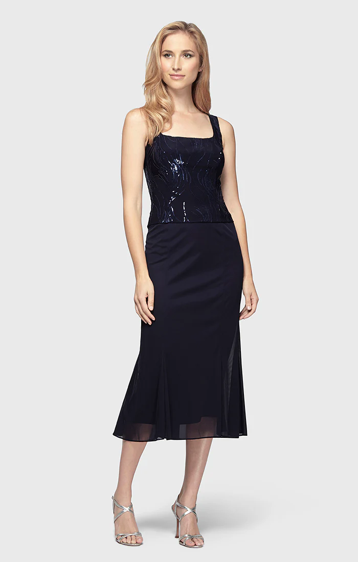 Annabelle Godet Detail Firework Sequin Dress - Image 4