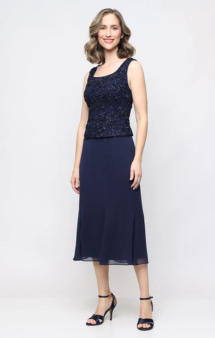 Regular - Soutache Lace & Chiffon Jacket Dress - Image 3